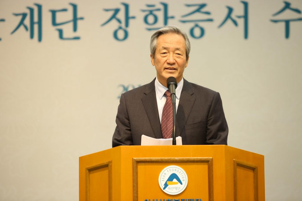 27일화) 아산사회복지재단 장학증서 수여식이 열렸다. UNIST 학생들이 의생명과학분야 장학생으로 선정됐다.| 사진: 아산사회복지재단