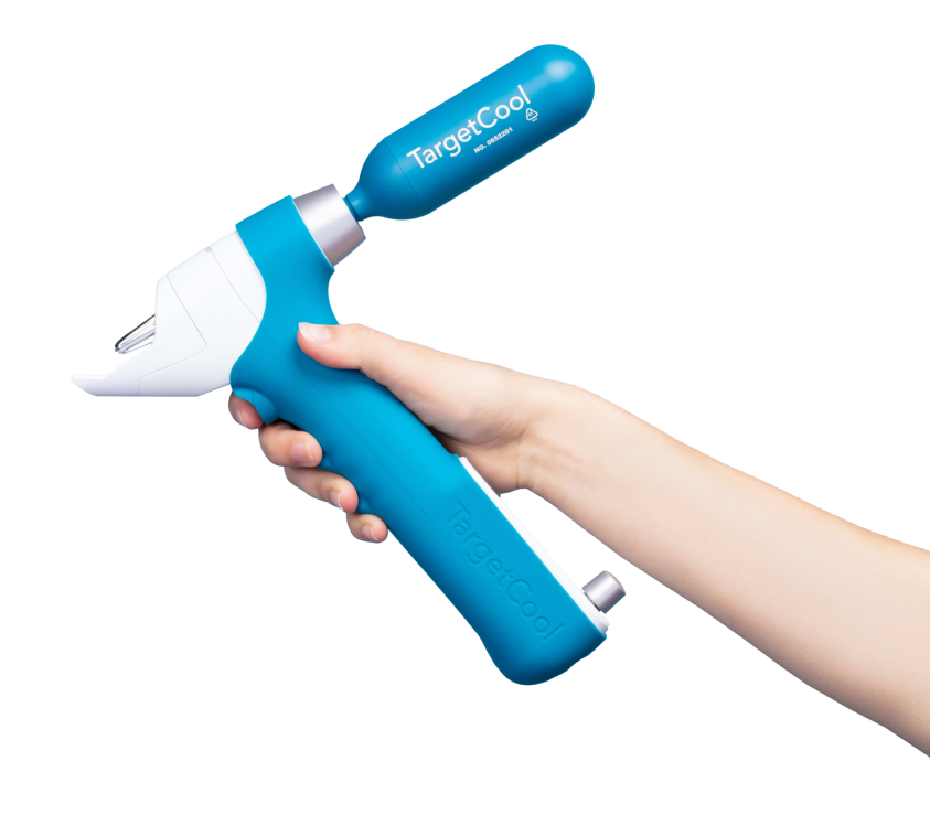 TargetCool™ is a breakthrough FDA Class II medical device that provides precise, controlled tissue cooling. l Image Credit: RecensMedical Inc.