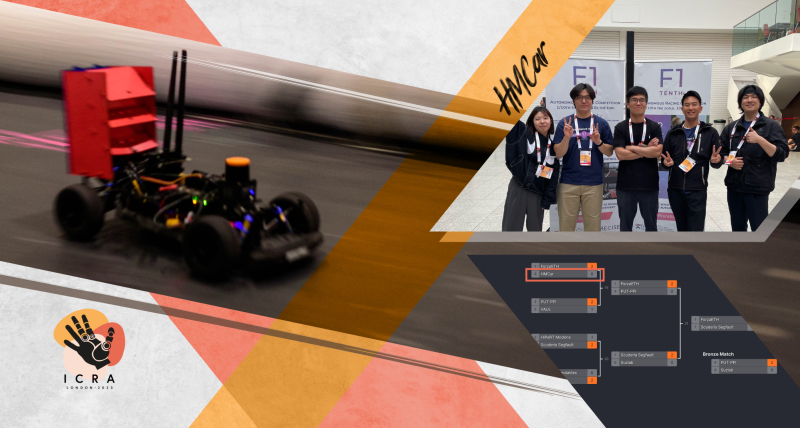 UNIST Celebrates HMCar's Success at the F1TENTH Autonomous Grand Prix!