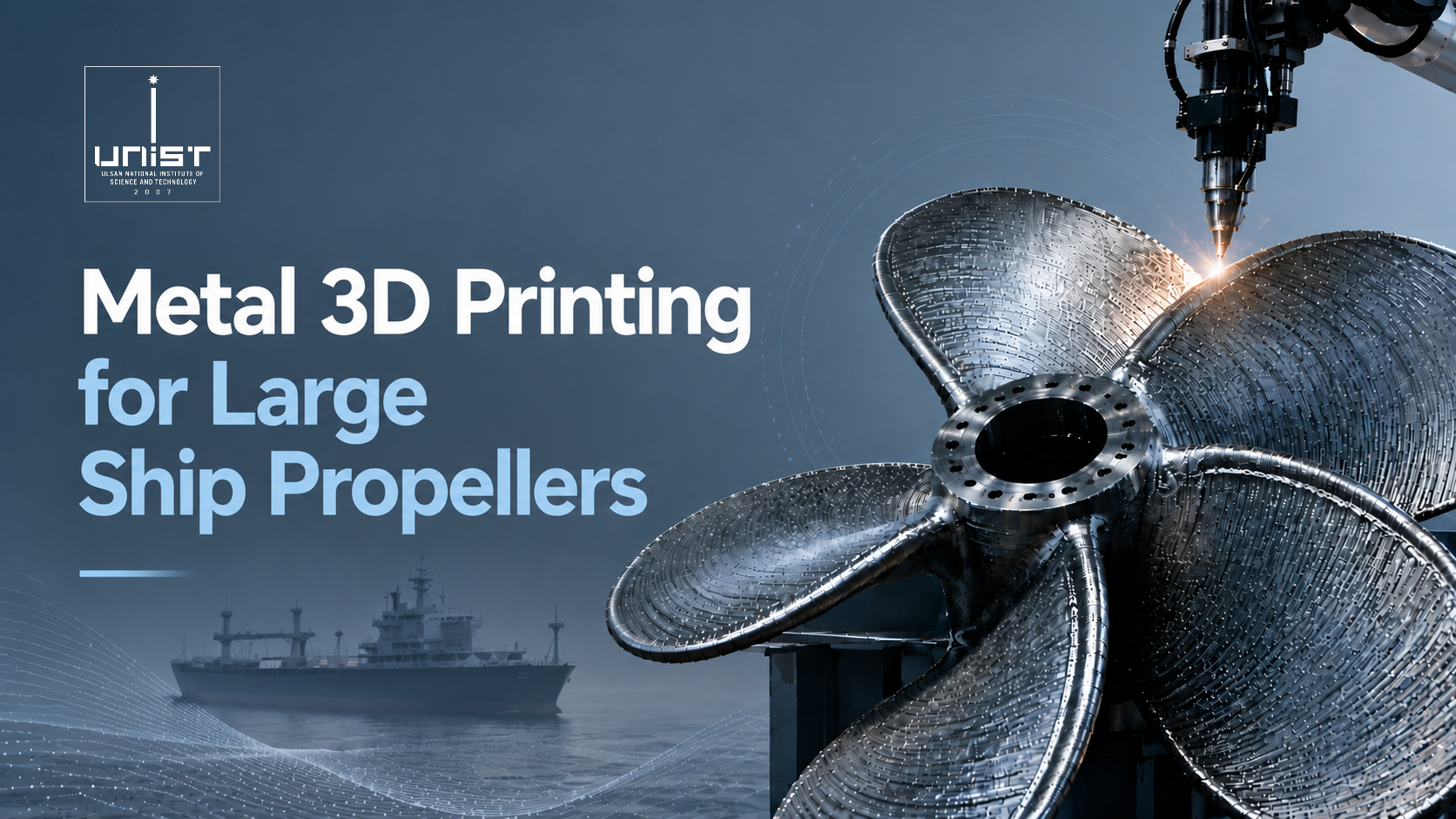 UNIST Brings Metal 3D Printing to Full-Scale Ship Propeller Manufacturing