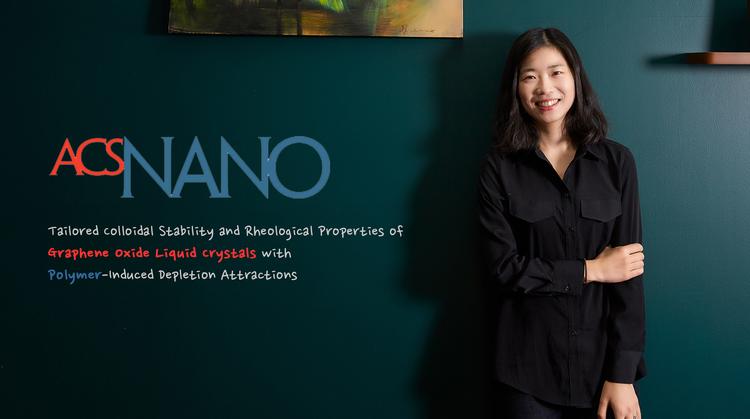 잘 흐르는 산화 그래핀 용액, ‘꿀 같은 고분자’로 완성!