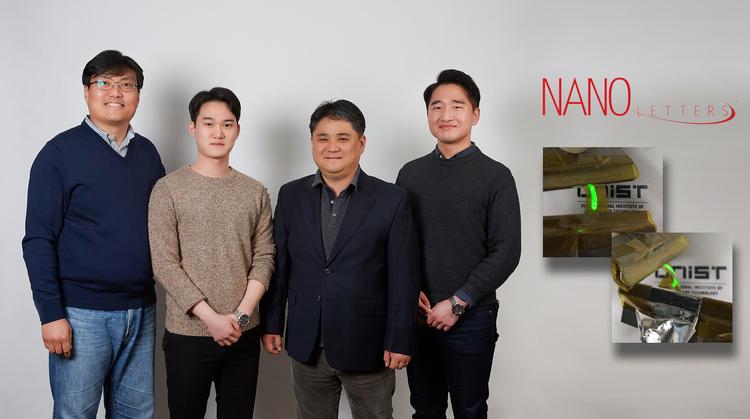 접을 수 있는 디스플레이용 천연색 발광소자(PeLED)!