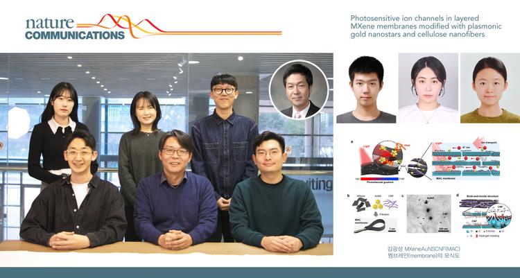 빛으로 이온 거동 제어하는 맥신 이온채널 개발!