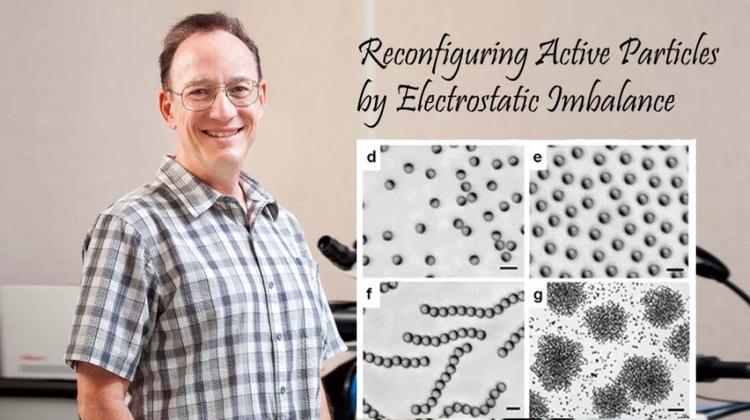 Self-organizing Smart Materials that Mimic Swarm Behavior