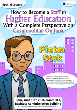 2016 Writing Workshop Series: Adjunct Prof. Pieter Stek