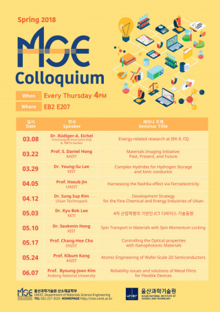 2018 MSE Colloquium: Dr. Young-Su Lee