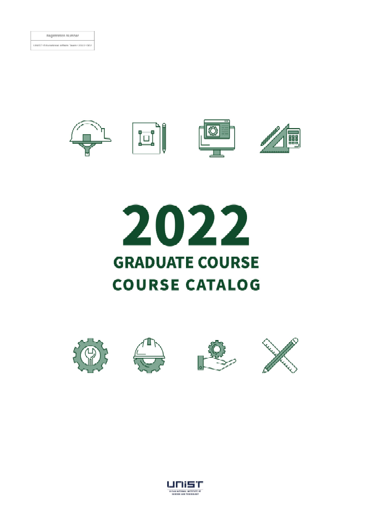 2022 Graduate Course Catalog